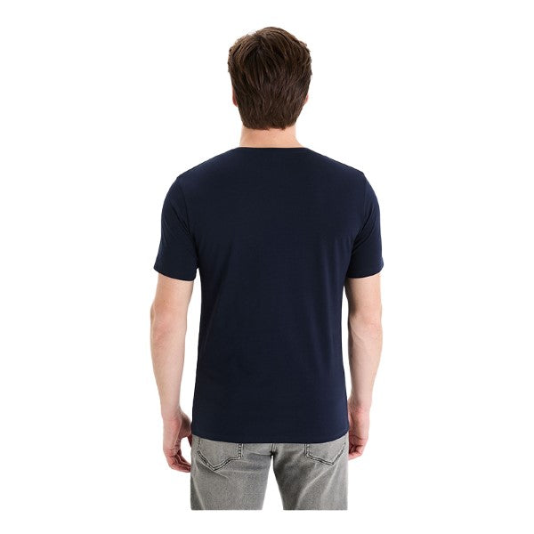 CELIO Slim Round-Neck T-Shirt In Stretch Cotton