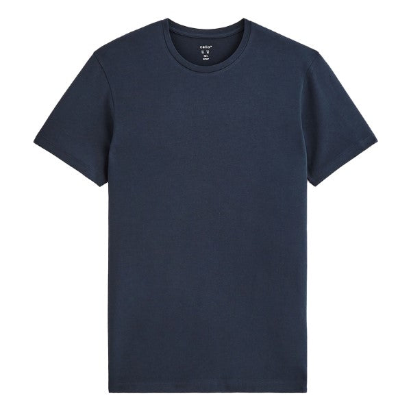 CELIO Slim Round-Neck T-Shirt In Stretch Cotton
