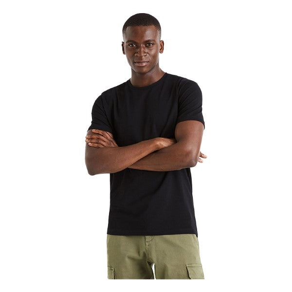 CELIO Slim Round-Neck T-Shirt In Stretch Cotton