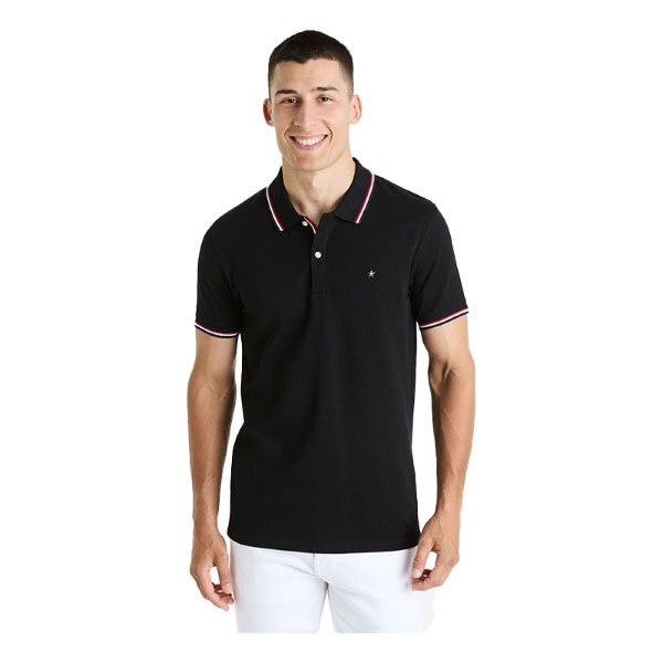 CELIO Slim Pique Polo Shirt In Stretch Cotton