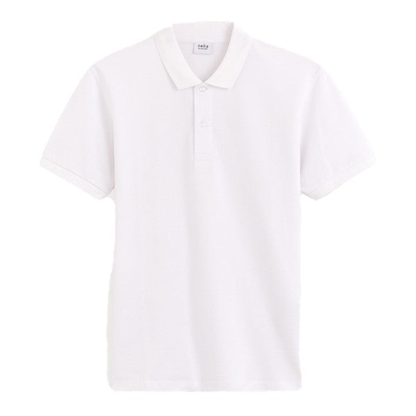 CELIO Straight Pique Cotton Polo Shirt
