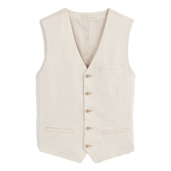 CELIO Slim Linen Suit Vest