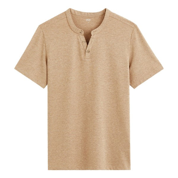 CELIO Cotton Blend Straight Neck T-Shirt