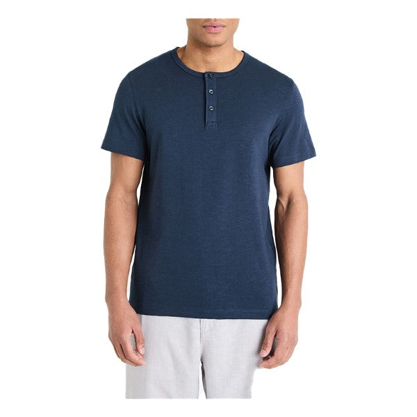 CELIO Cotton Henley Neck T-Shirt