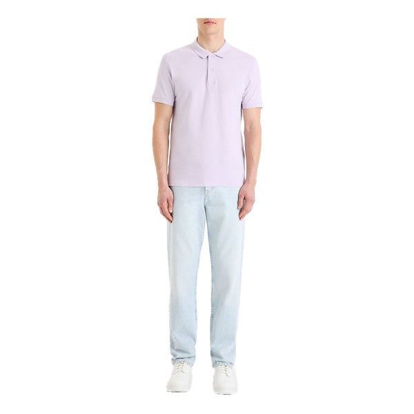 CELIO Straight Cotton Pique Polo Shirt