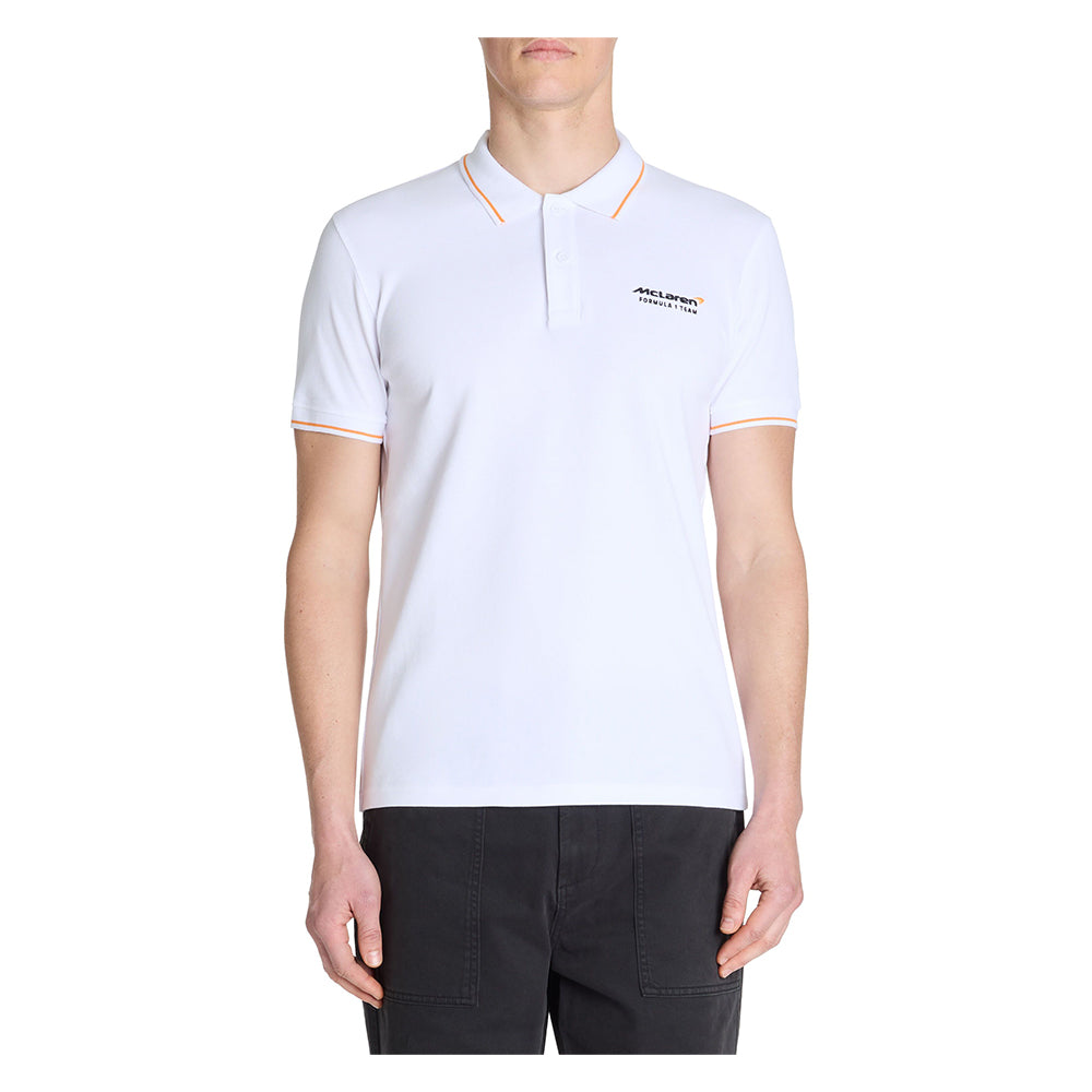 Mclaren Formula 1 Team - White Polo Shirt