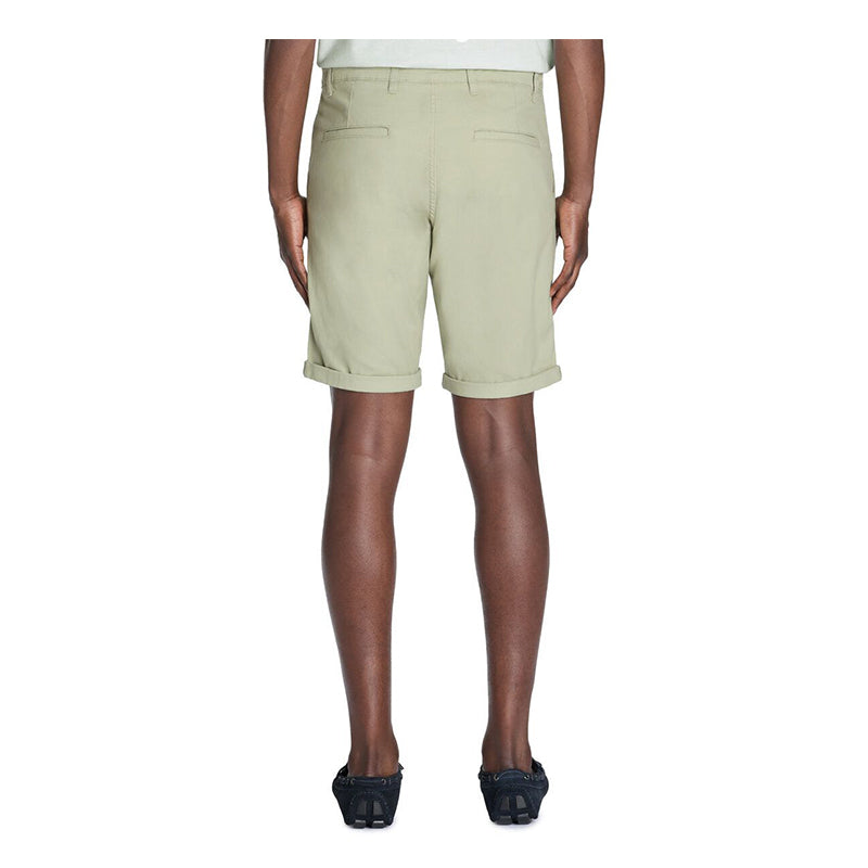 Stretch Cotton Bermuda Shorts - Khaki