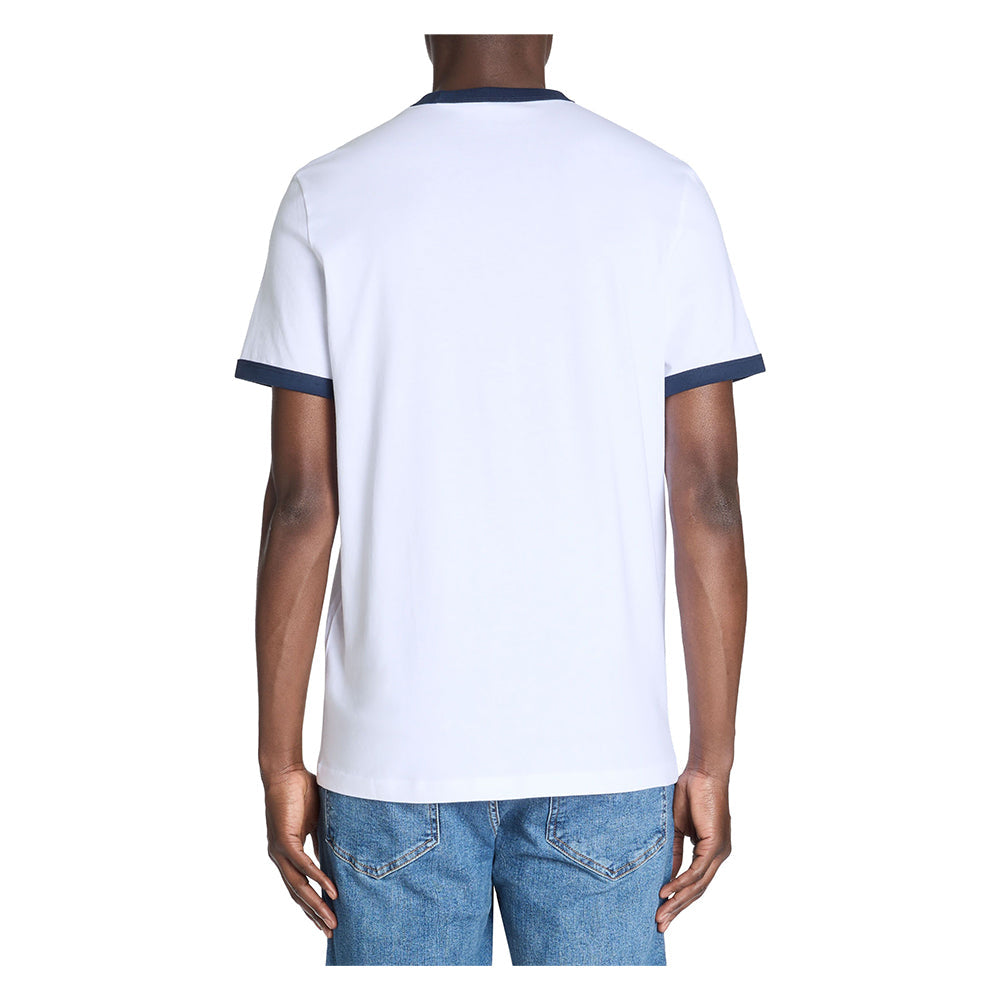 T-Shirt Straight Col Rond 100% Coton - Blanc