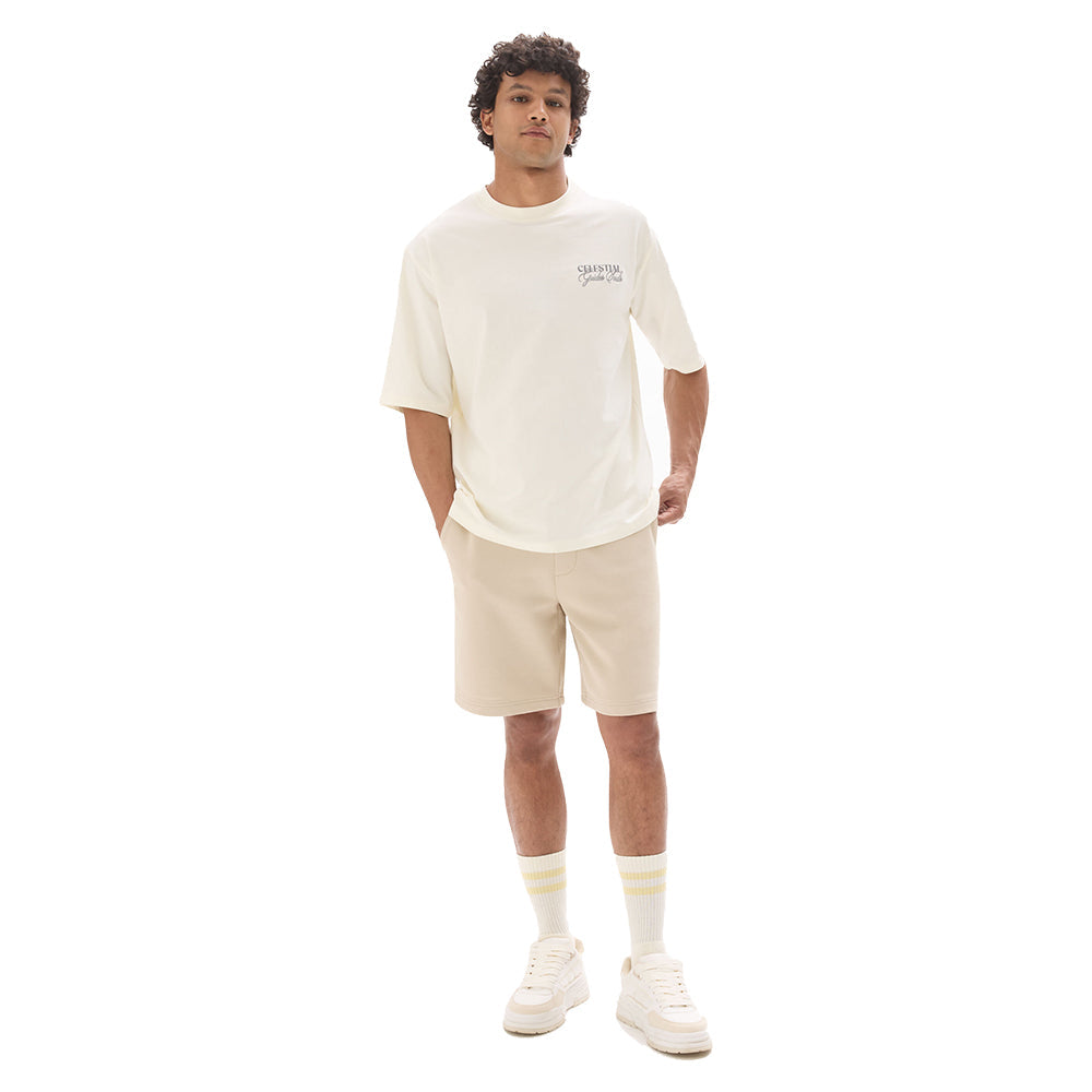 Astro Print Oversized Crew Neck T-Shirt