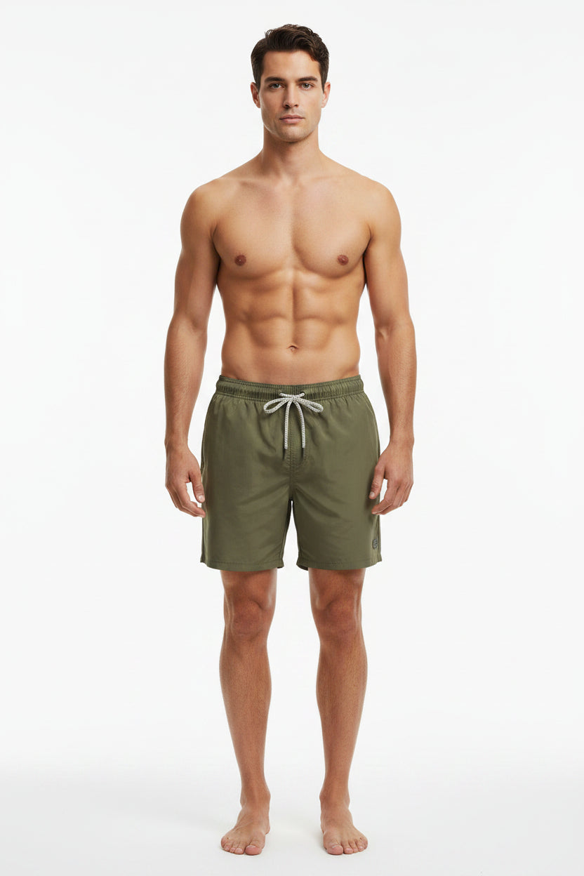 Plain Swimsuit - Khaki
