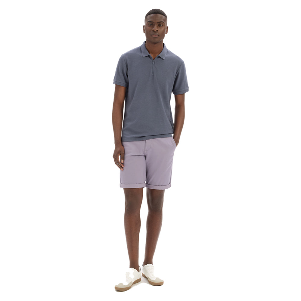 Slim Cotton Blend Polo Shirt