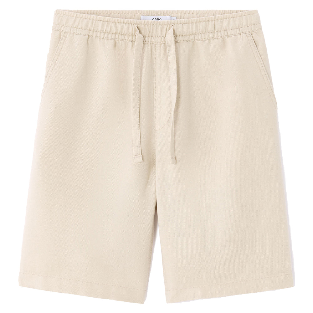 Bermuda Shorts Tencel™ Lyocell And Linen Blend