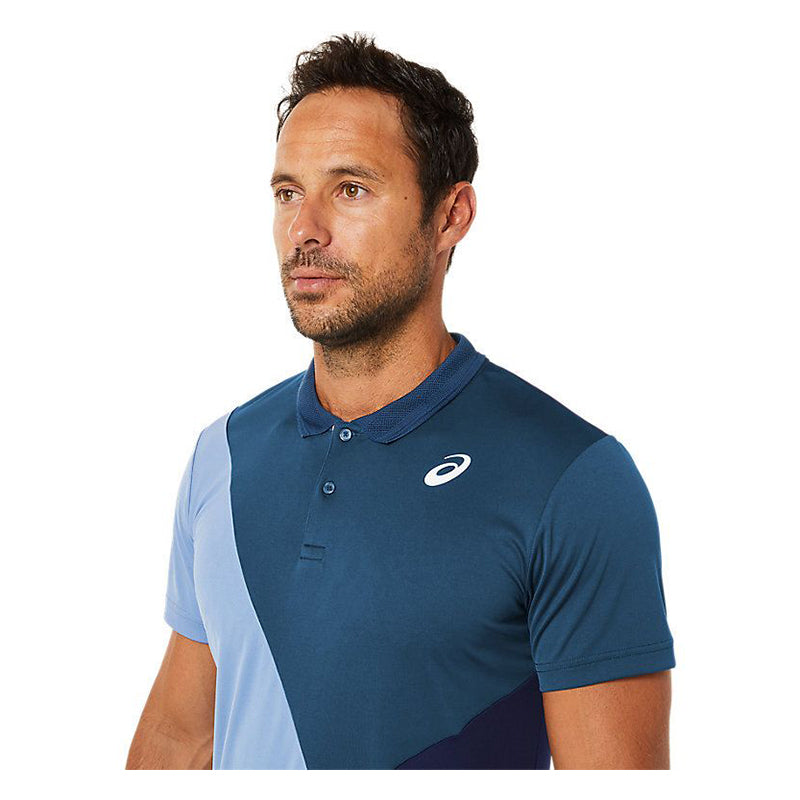 Men Court Color Block Polo-Shirt