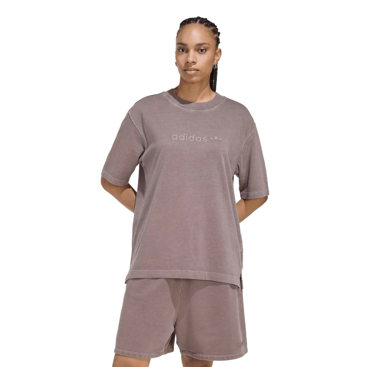 Essentials Linear Boyfriend T-Shirt Oversized Washed