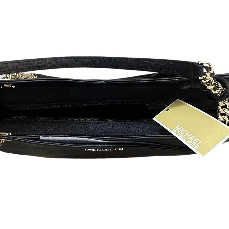 MICHAEL KORS Jet Set Travel Large Chain Shoulder - BLACK- MK19
