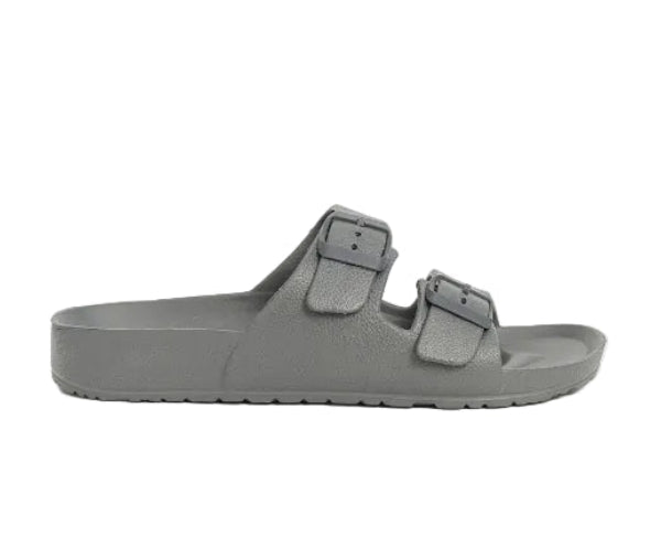 BIRKENSTOCK STEPS Faux Leather Double Strap Men's Slippers SLW4 - Runner