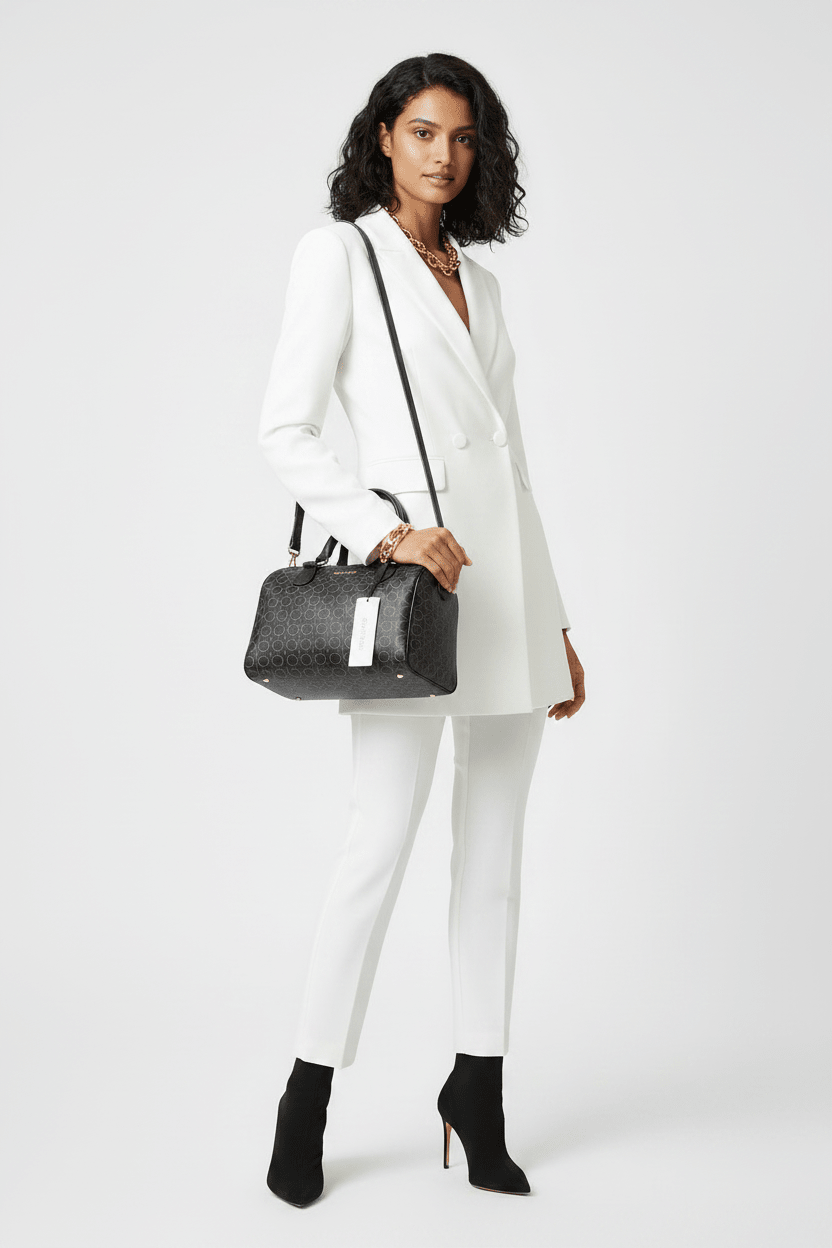 Calvin Klein Club Dot Satchel Handbag CB102 - Runner