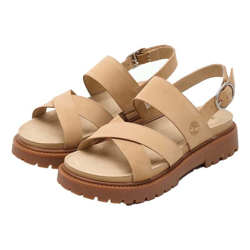 CLAIREMONT WAY BACKSTRAP SANDAL MEDIUM BEIGE NUBUCK - Runner