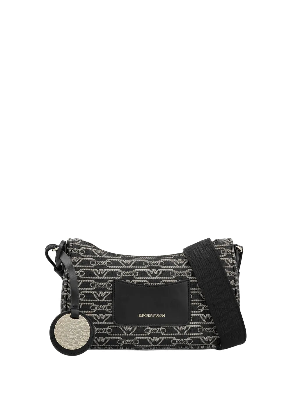 EMPORIO ARMANI Lilly Logo Nero Ecru Baguette Bag EAB19 - Runner