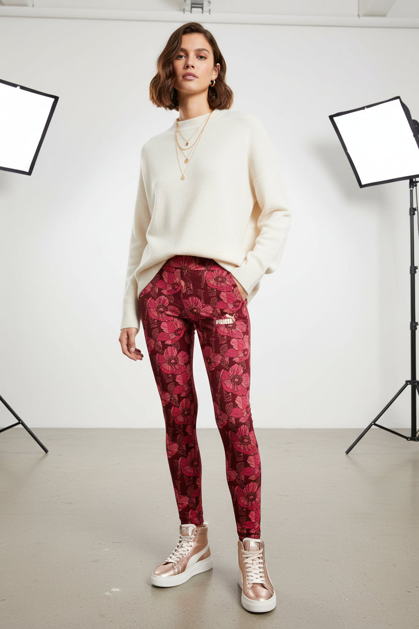 ESS+ Class Act Leggings AOP G - Runner