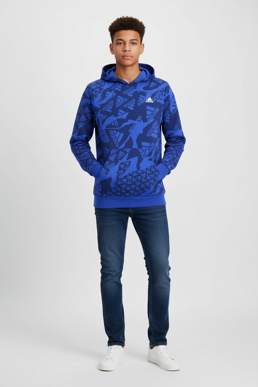 Essentials Allover Print Hoodie Kids - Runner