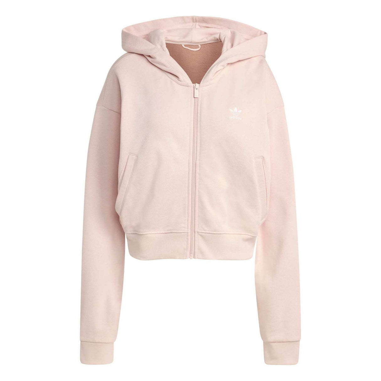 ESSENTIALS FRENCH TERRY CROPPED ZIP HOODIE - Runner