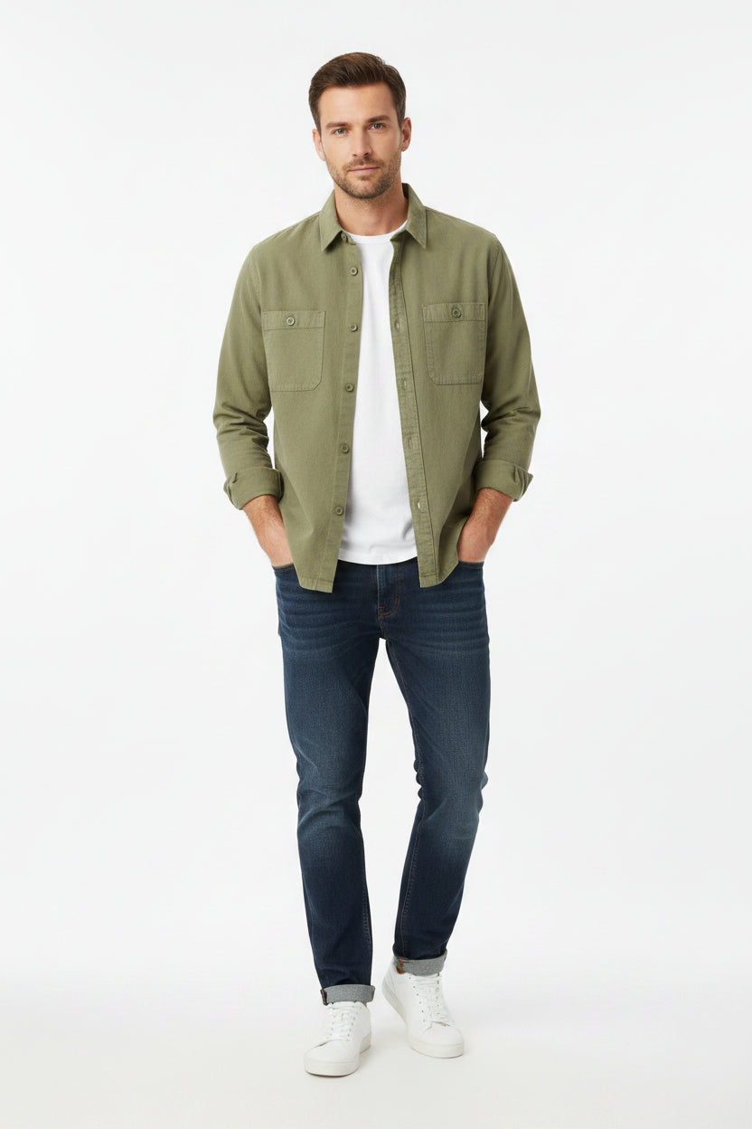 Garment - Dyed Overshirt - Runner