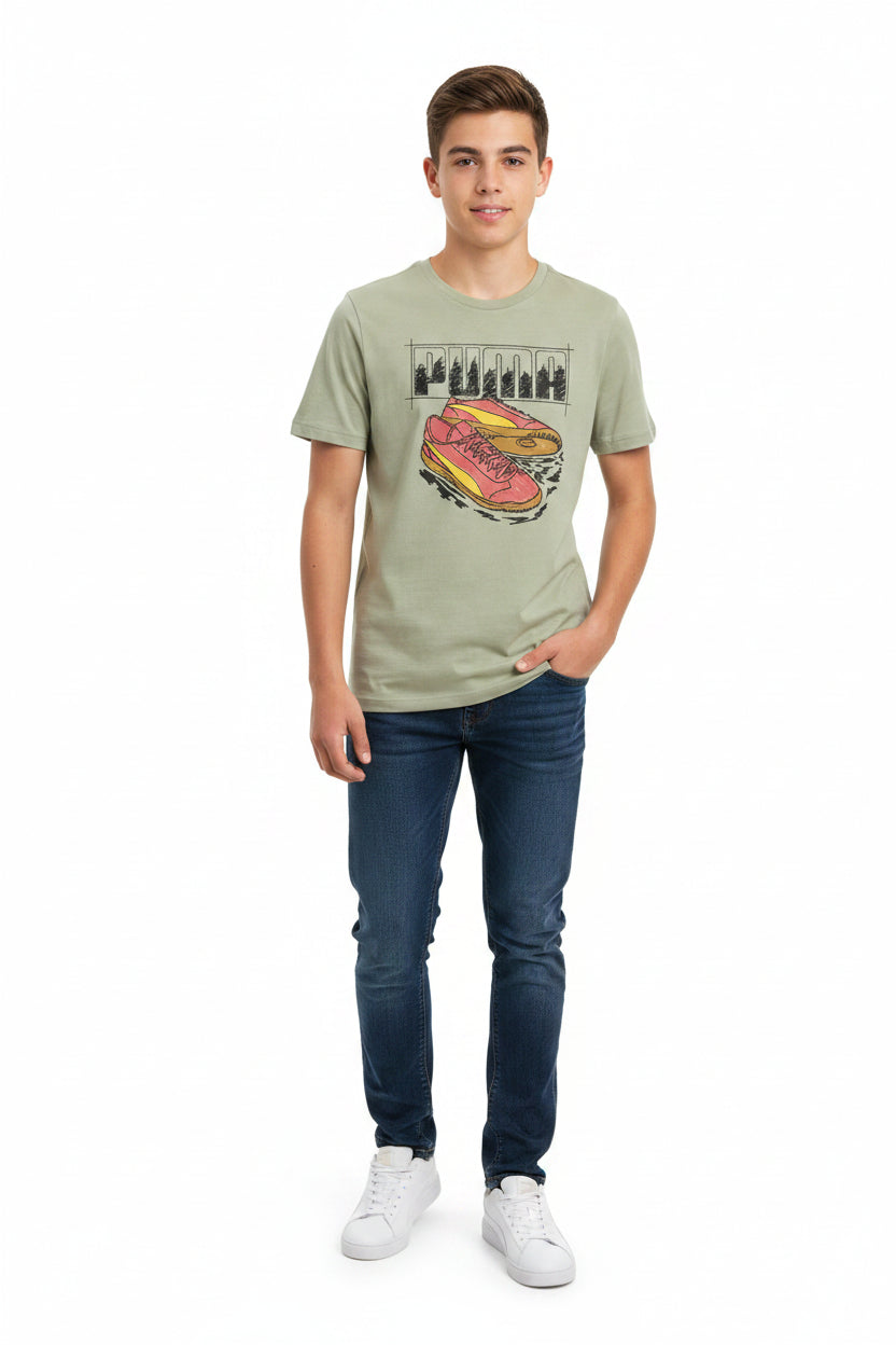 Graphic Sneaker T-shirt Youth - Runner