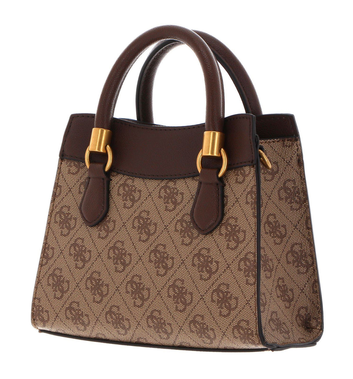 GUESS Coal Printed Nell Logo Satchel Bag - Runner