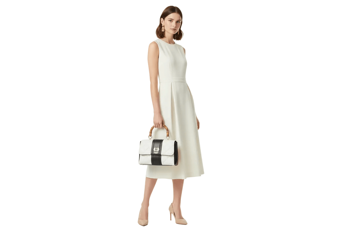 Guess Kerima Bamboo Top Handle Flap Bag GB378 - Runner