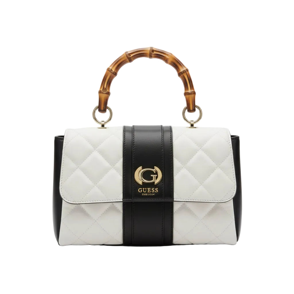 Guess Kerima Bamboo Top Handle Flap Bag GB378 - Runner