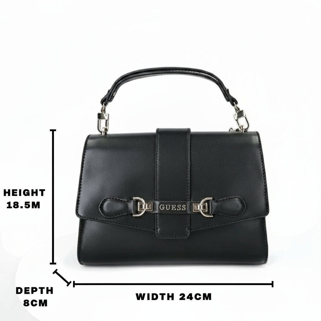 GUESS Nolana Patent Mini Handbag - BLACK - GB331 - Runner