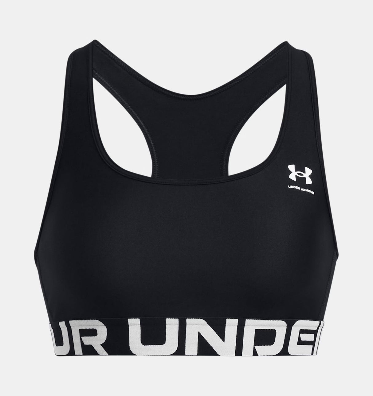 HeatGear® Armour Mid Branded Women's Sports Bra - Runner