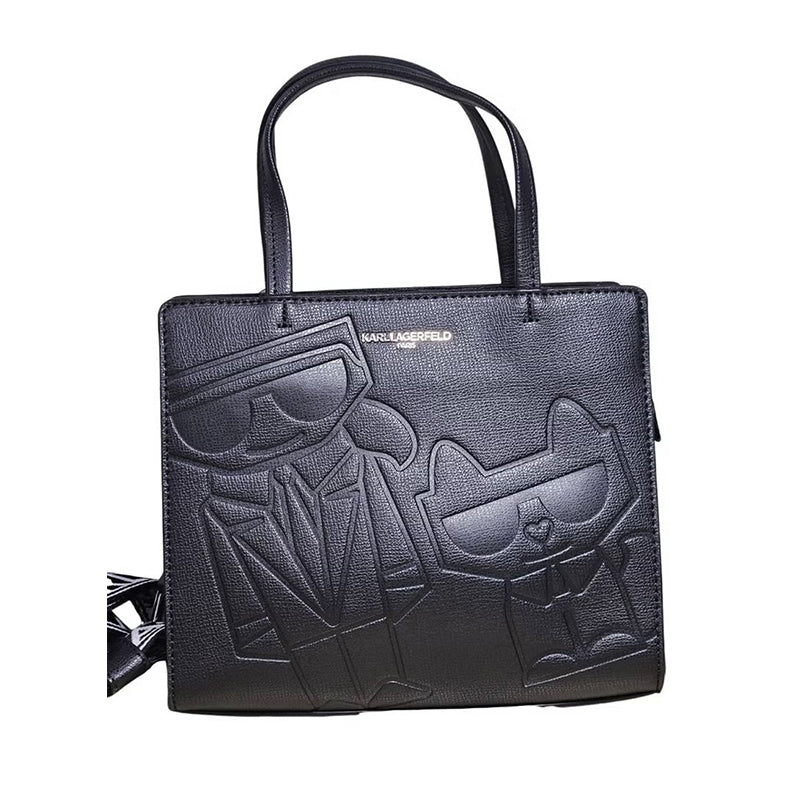 Karl Lagerfeld Maybelle Leather Satchel KB36 - Runner