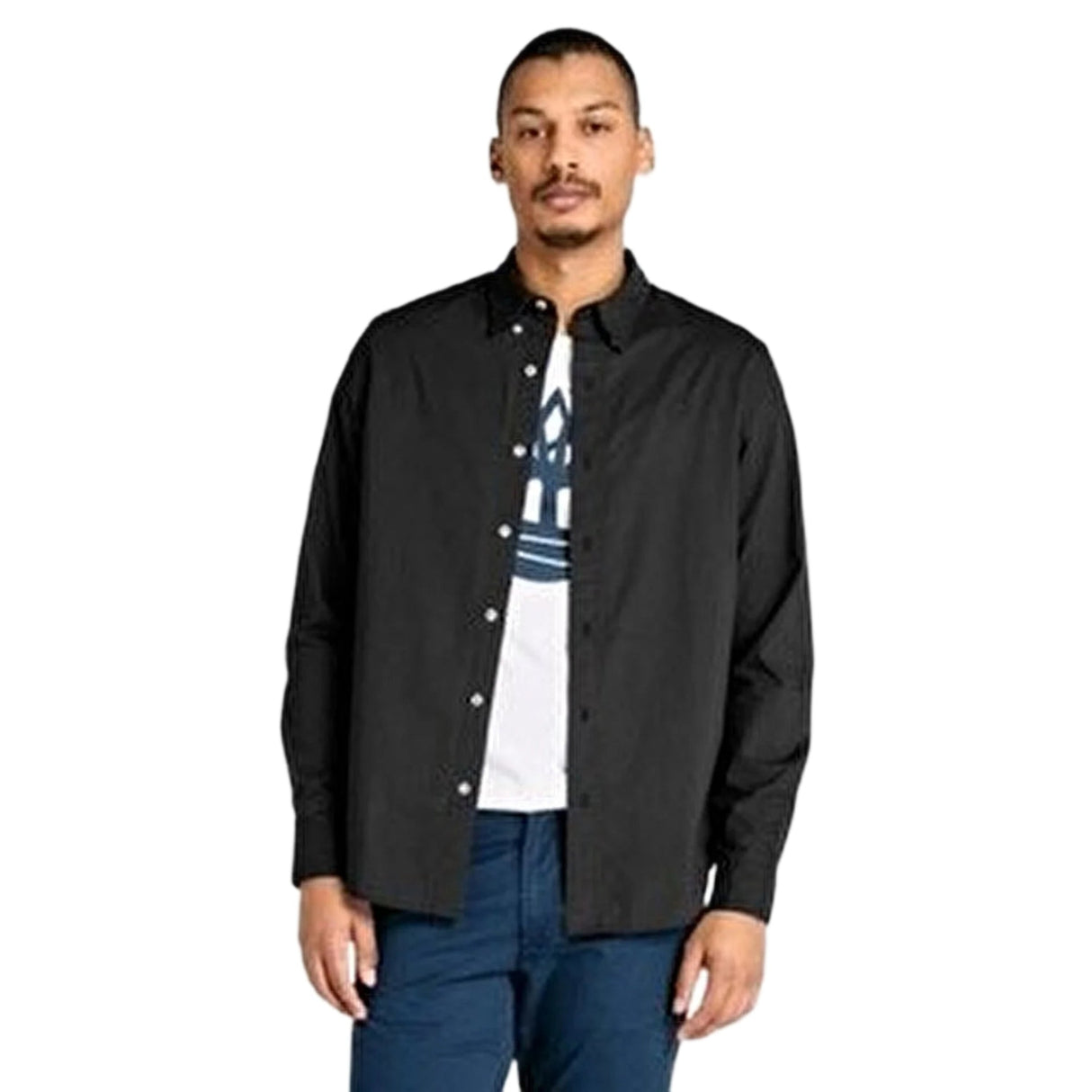 Long Sleeve Stretch Poplin Shirt - Runner
