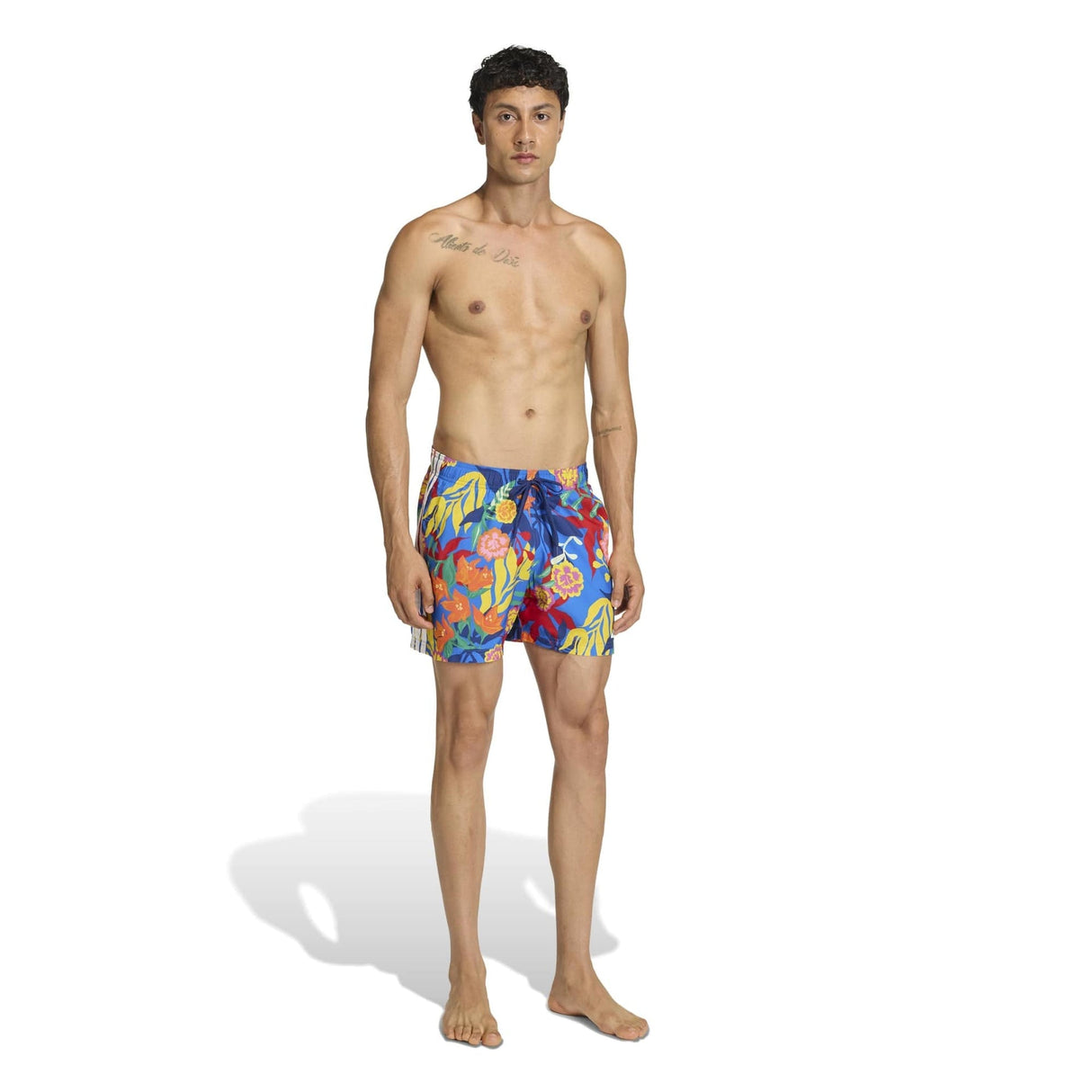 MEXICANA FLORALS 3 STRIPES SWIM SHORTS 5 INCH - Runner