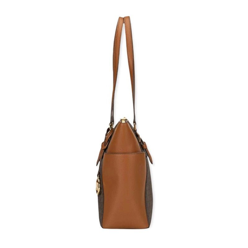 MICHAEL KORS Charlotte Large Logo and Leather - BROWN - MK10 - Runner