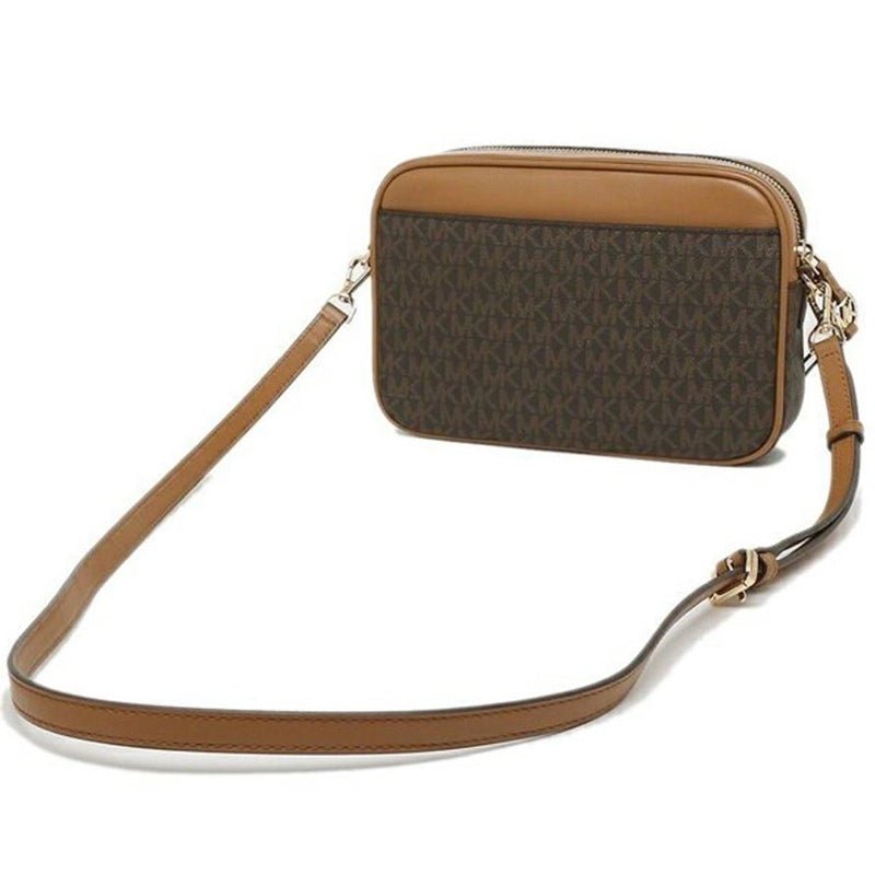 MICHAEL KORS JET SET logo and leather - BROWN - MK5 - Runner