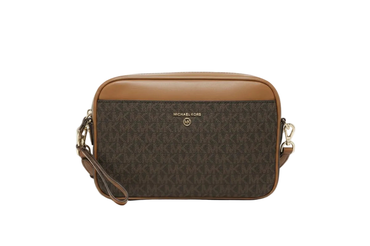 MICHAEL KORS JET SET logo and leather - BROWN - MK5 - Runner