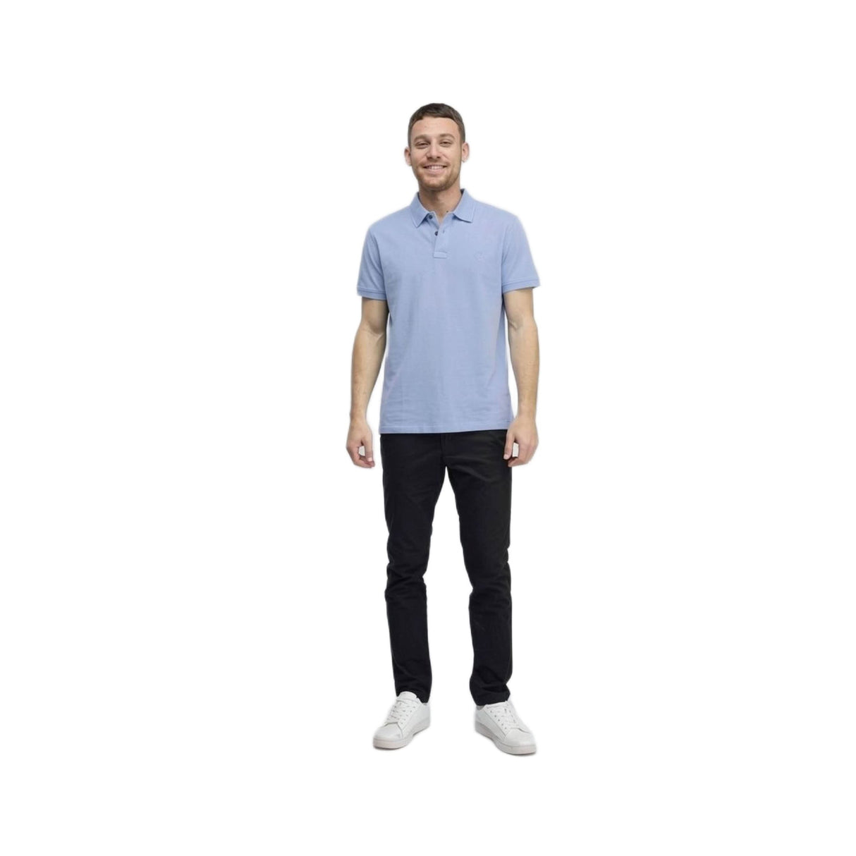 Millers River Printed Neck Short Sleeve Polo - Runner