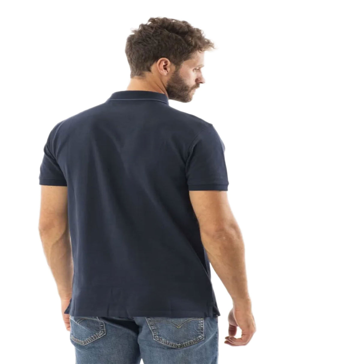 Millers River Printed Neck Short Sleeve Polo - Runner