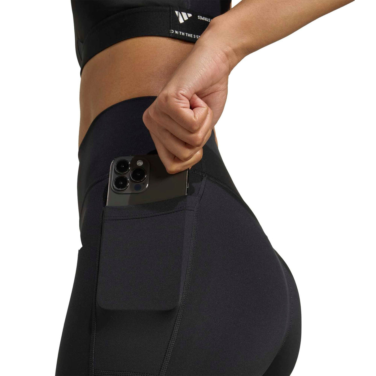 Optimé Essentials No Front Rise Seam 7/8 Leggings - Runner