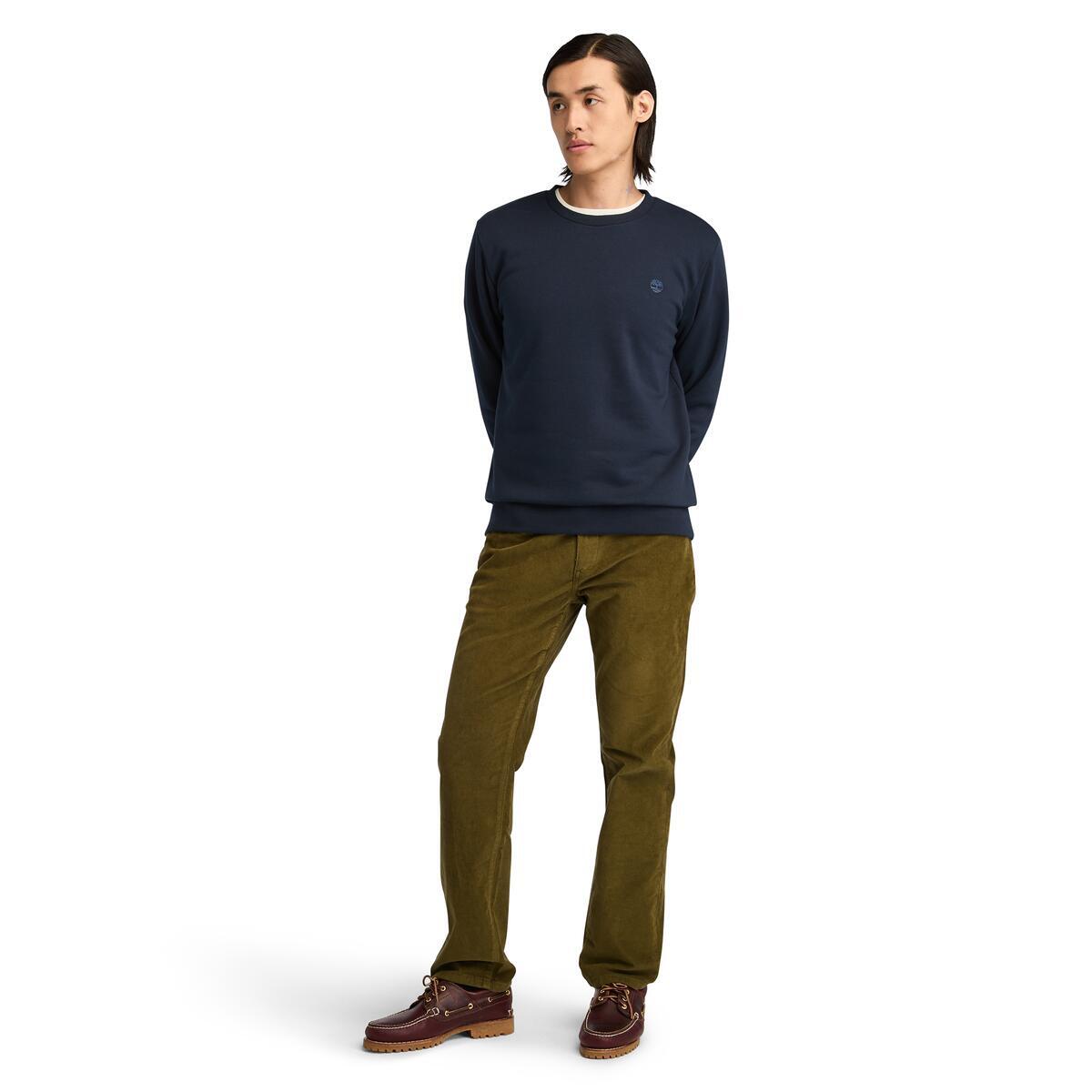 Oyster River Chest Logo Brushback Crew Neck - Runner