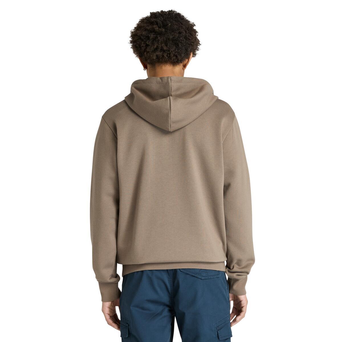 Oyster River Chest Logo Brushback Zip Hoodie - Runner