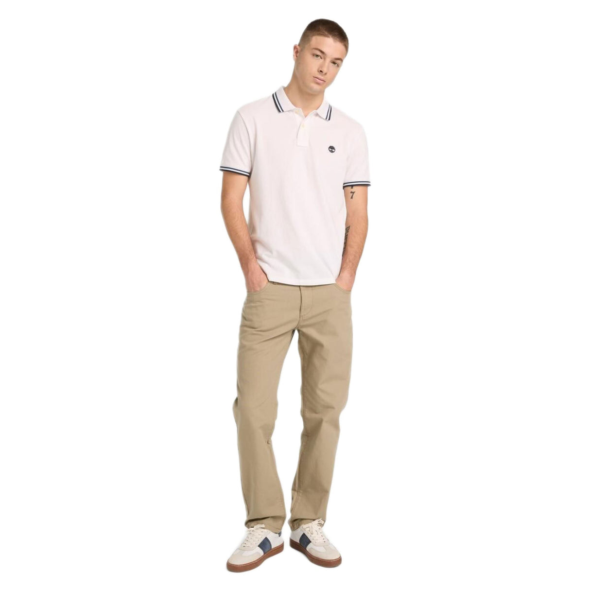 Oyster River Tipped Collar Ss Polo - Runner