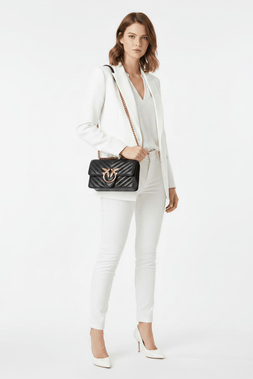 PINKO Icon Love Mini Bag with V Lining PB80 - Runner