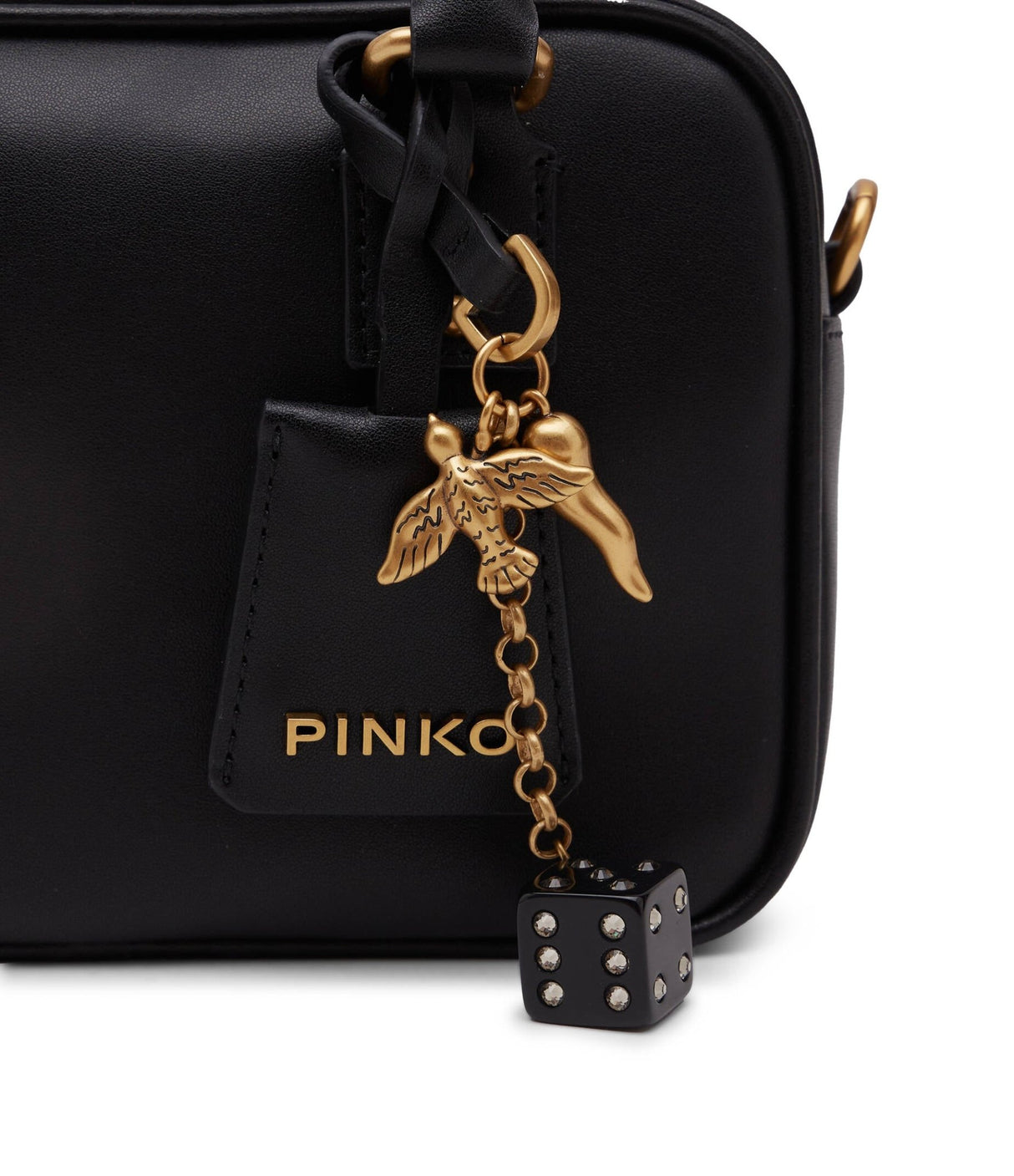 PINKO Leather shoulder bag BOWLING PB48 - Runner