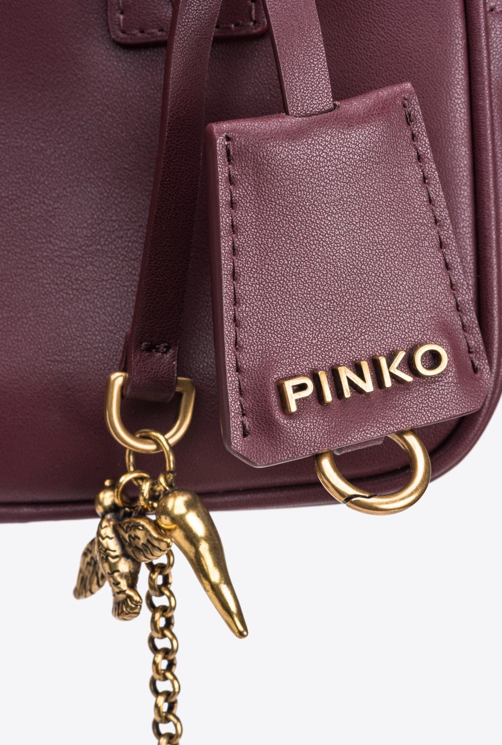 PINKO Leather shoulder bag BOWLING PB50 - Runner