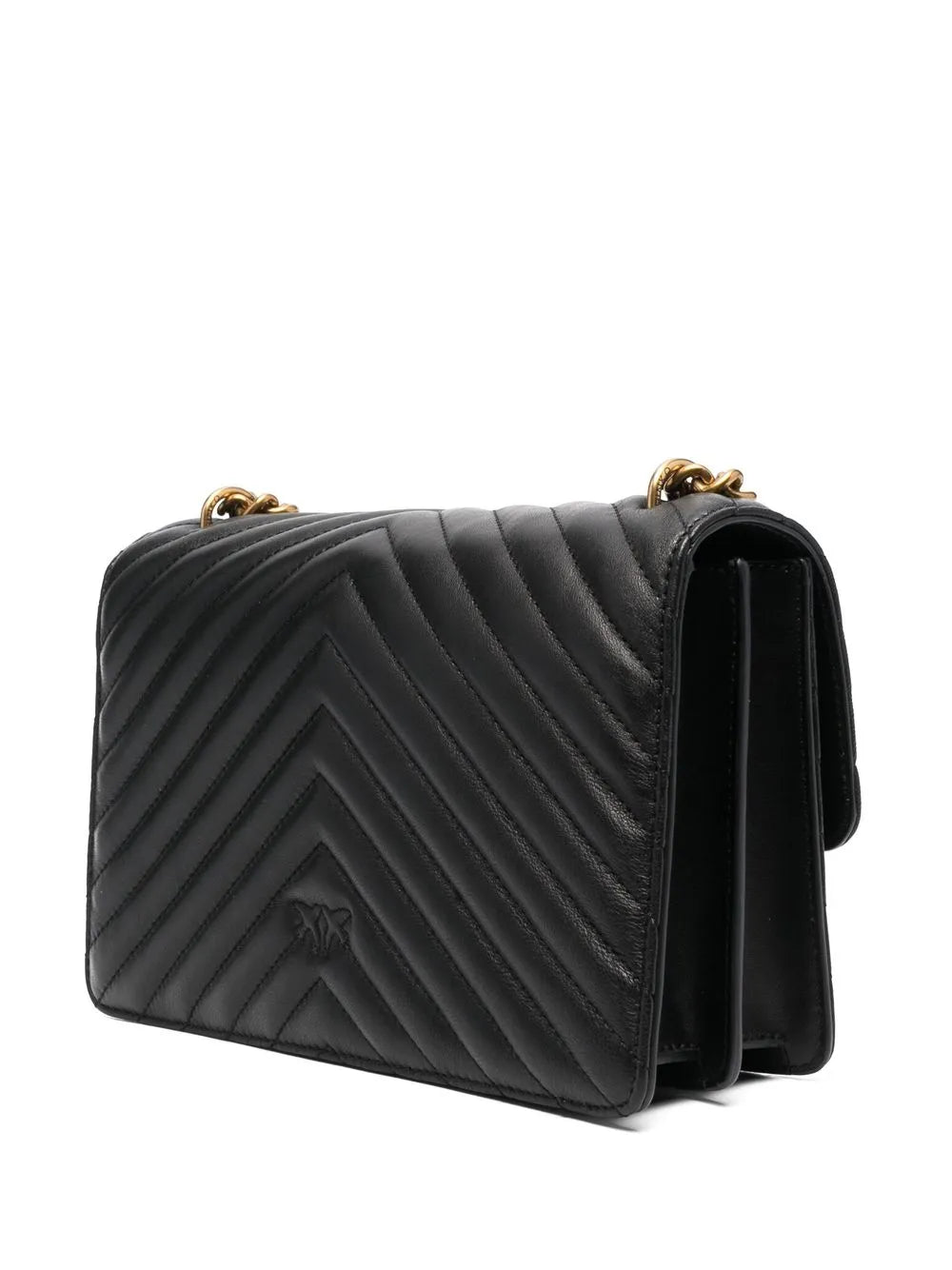 PINKO Love Icon bag with chevron pattern lining PB25 - Runner