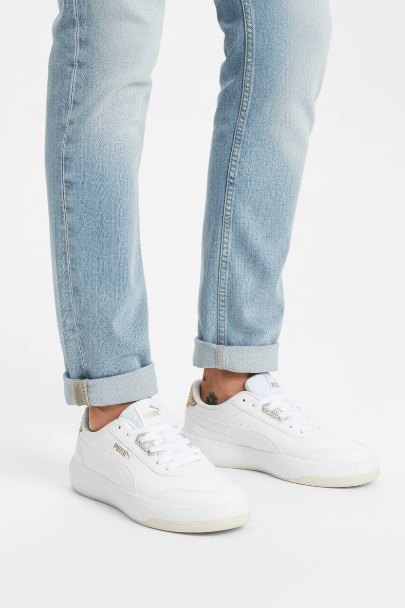 PUMA TORI METALLIC SHINE PUMA WHITE-PUMA GOLD - Runner